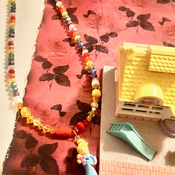 1993 Polly Pocket Toy Shop, Doll and Rocking Horse Beaded Necklaces - Picture 3 of 7